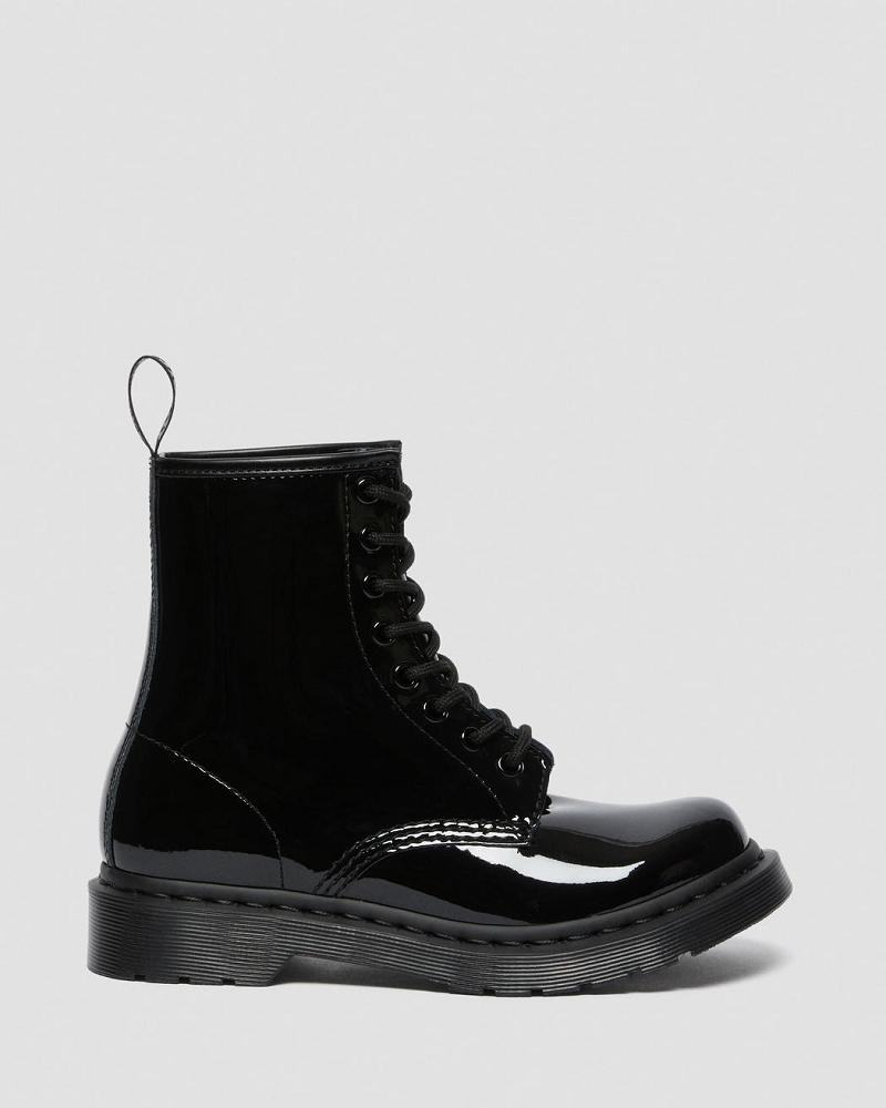 Dr Martens 1460 Mono Lak Leren Veterlaarzen Dames Zwart | NL 603ILH